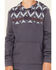 Rock & Roll Denim Boys' Southwestern Print Long Sleeve Hooded Pullover, Steel Blue, hi-res
