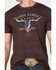 Image #3 - Cody James Men's Steer Short Sleeve Graphic T-Shirt, Purple, hi-res