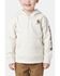 Image #1 - Carhartt Toddler Boys' Long Sleeve Half Zip Hooded Logo Pullover, Cream, hi-res