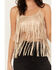 Image #3 - Shyanne Women's Cropped Fringe Tank Top, Taupe, hi-res