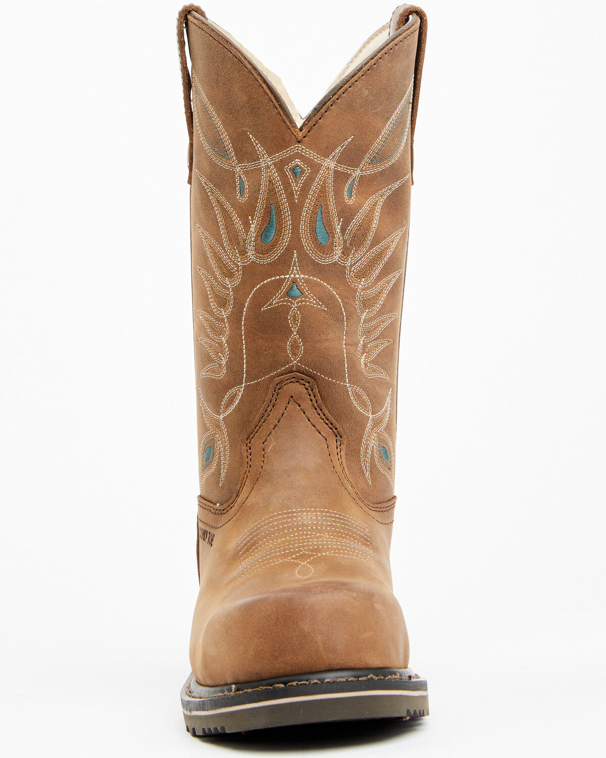 Image #4 - Shyanne Women's Pull-On Western Work Boots - Composite Toe, Brown, hi-res