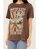 Image #3 - Cleo + Wolf Women's Country Roads Short Sleeve Graphic Tee, Brown, hi-res