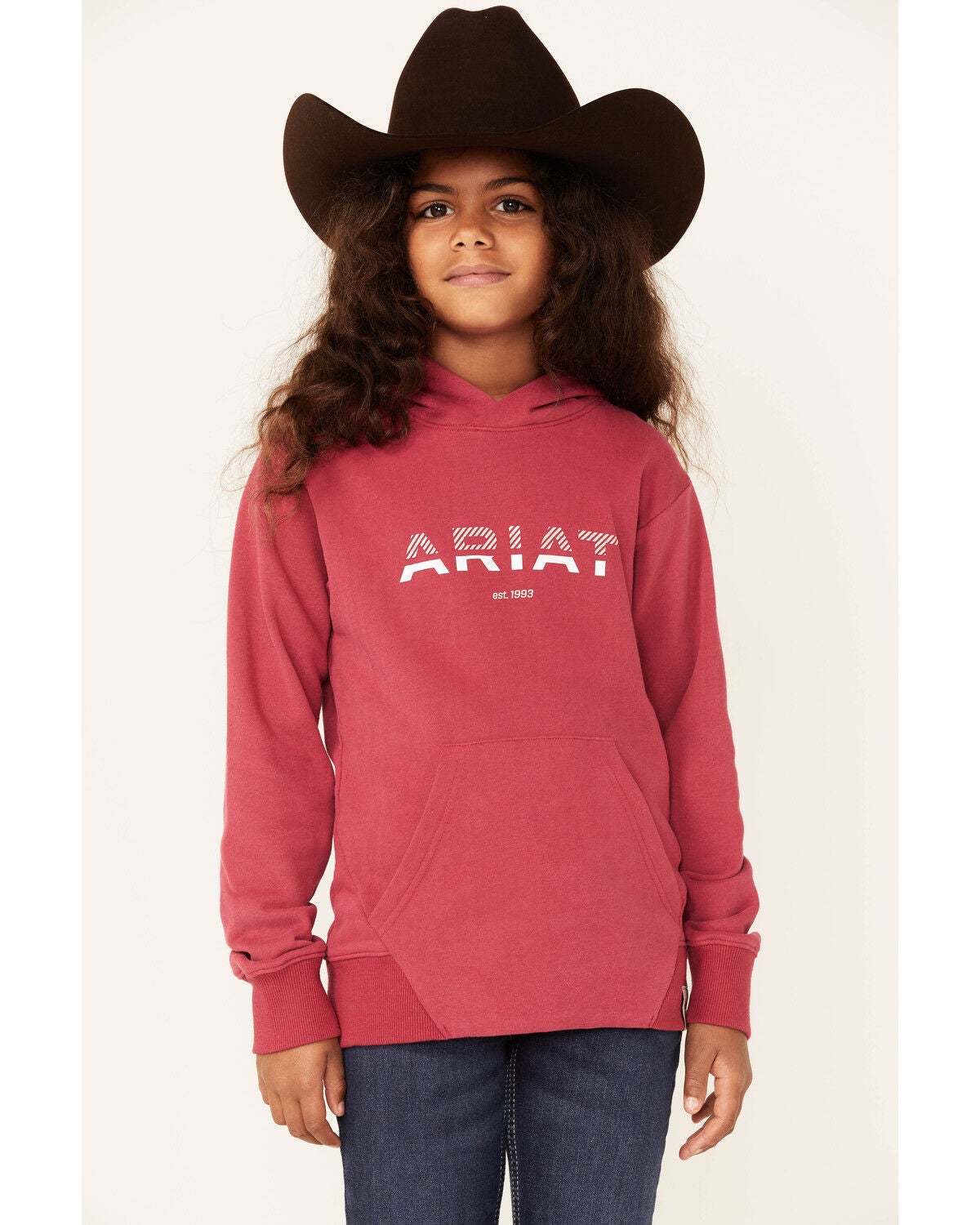 Product Name: Ariat Girls' 3D Logo Graphic Terry Hoodie