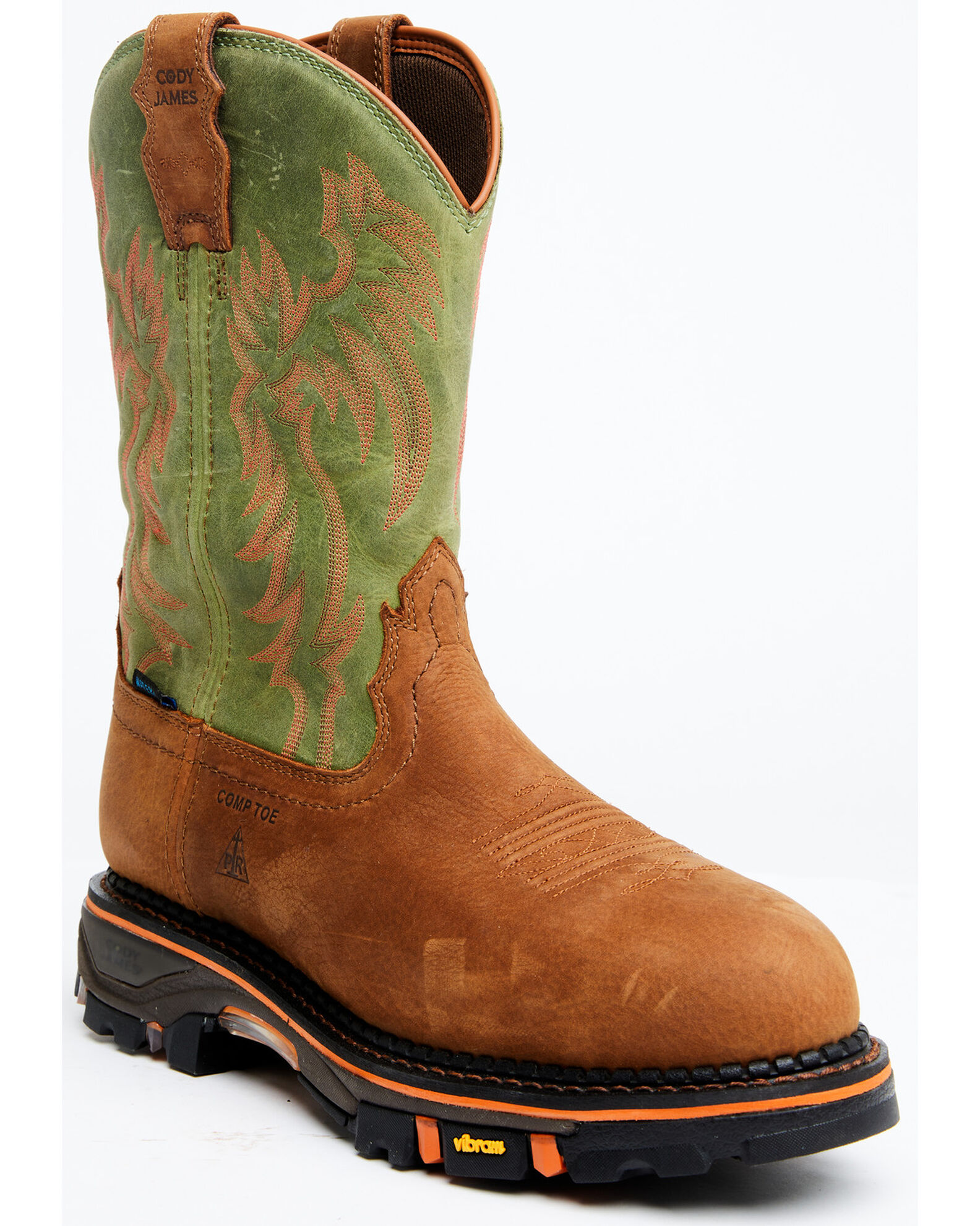 Cody James Men s Decimator 11 High Hopes Vibram Waterproof Work Boots Composite Toe Sheplers