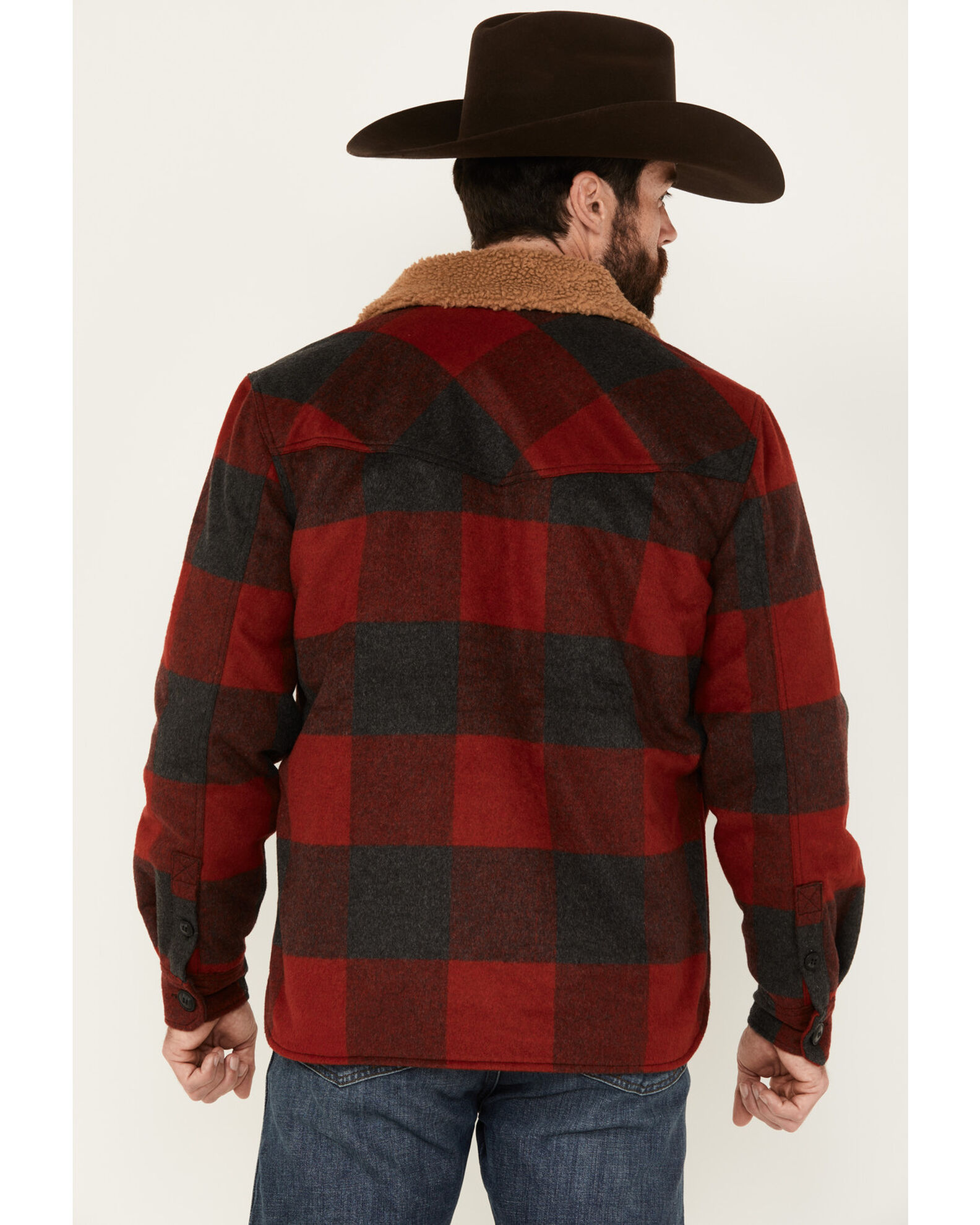 Cody James Men's Plaid Print Button-Down Lumber Jack Wool Jacket | Sheplers