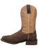 Image #3 - Dan Post Men's Garrison Western Performance Boots - Broad Square Toe, Brown, hi-res