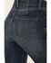 Image #4 - Shyanne Women's Bellflower Dark Wash Darted Waist Comfort Stretch Flare Jeans, Dark Wash, hi-res