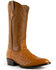 Image #1 - Ferrini Men's Colt Full Quill Ostrich Western Boots - Medium Toe, Cognac, hi-res