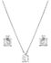 Image #2 - Montana Silversmiths Women's Clean Cut Jewelry Set - 2 Piece, Silver, hi-res