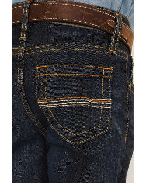 Cody James Little Boys' Night Hawk Dark Wash Stretch Slim Straight Jeans  - Sizes 4-7, Blue, hi-res