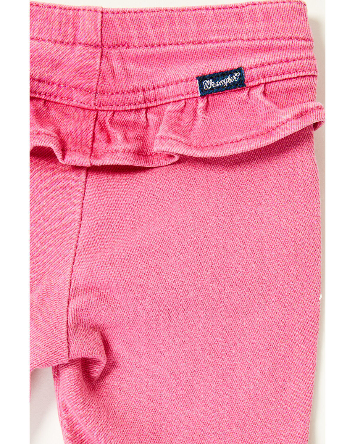 Image #4 - Wrangler Infant Girls' Ruffle Flare Pants, Pink, hi-res