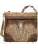 Image #1 - American West Women's Saddle Ridge Zip Top Shoulder Bag, Sand, hi-res