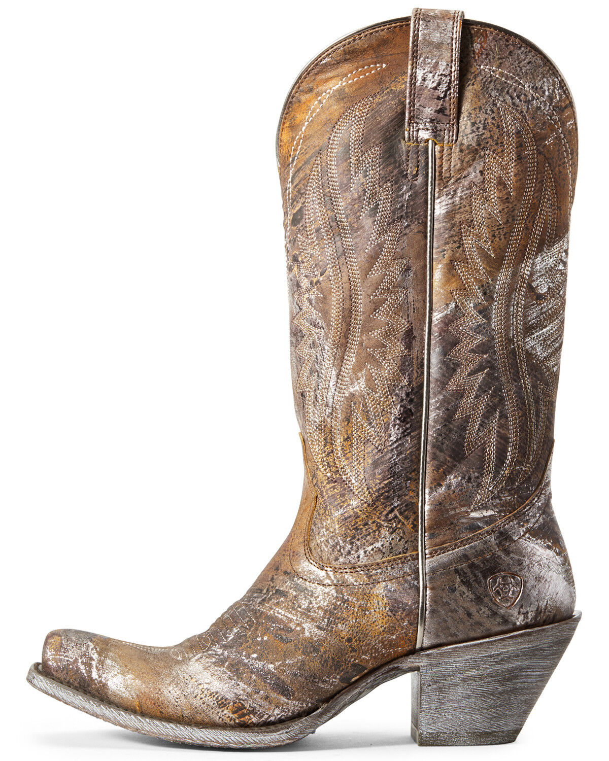 silver western boots