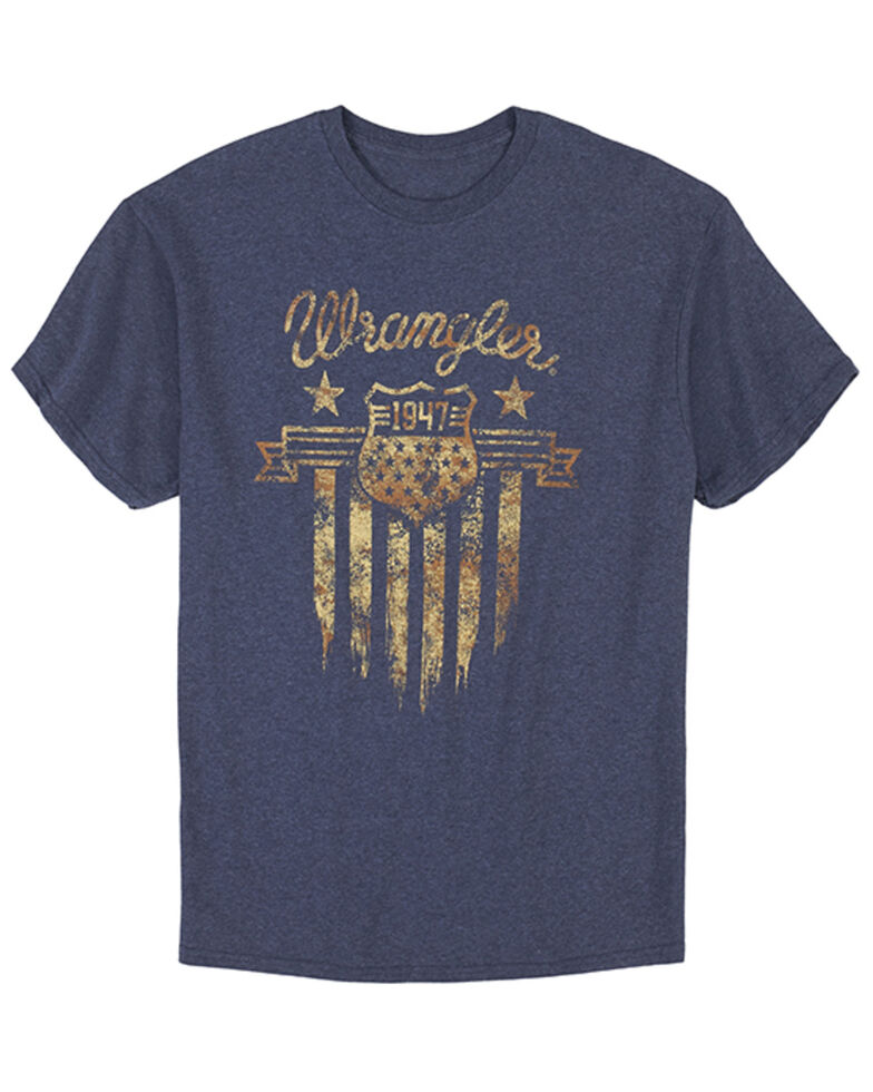 Wrangler Men's Navy 1947 Shield Graphic Short Sleeve T-Shirt , Navy, hi-res