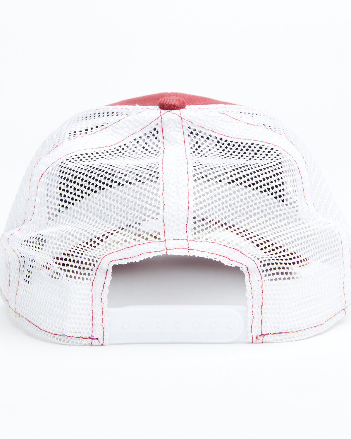 Image #3 - Moonshine Spirit Men's Red Horseshoe Embroidered Mesh-Back Ball Cap, Red, hi-res