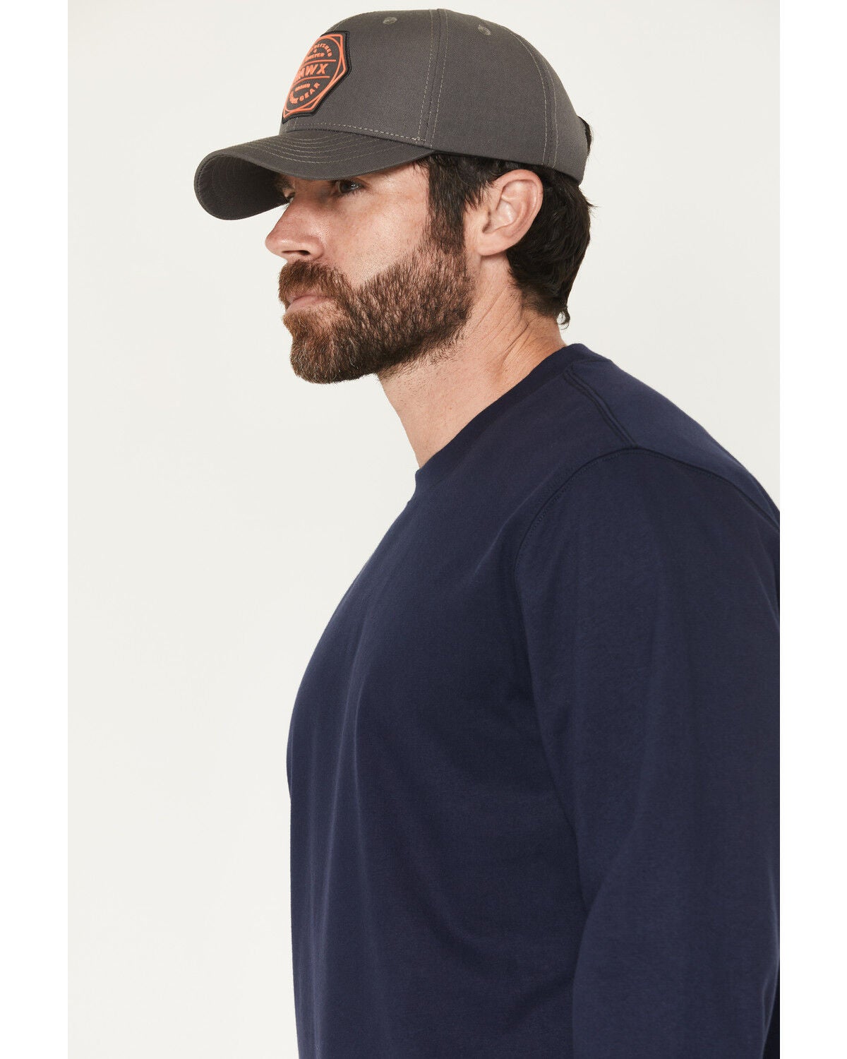 Image #3 - Hawx Men's FR Built Tough Long Sleeve Graphic Work T-Shirt, Dark Blue, hi-res