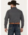 Ely Walker Men's Geo Print Long Sleeve Pearl Snap Western Shirt, Black, hi-res