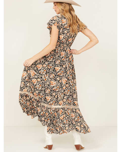 Image #4 - Beyond The Radar Women's Floral Print High-Low Dress , Multi, hi-res