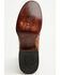 Image #7 - Tanner Mark Men's Ostrich Print Western Boots - Broad Square Toe, Cognac, hi-res