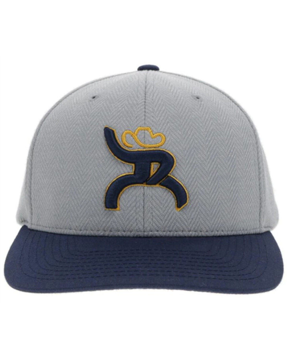 Image #3 - Hooey Men's Hawk Roughy Embroidered Logo Trucker Cap, Grey, hi-res