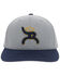 Image #3 - Hooey Men's Hawk Roughy Embroidered Logo Trucker Cap, Grey, hi-res