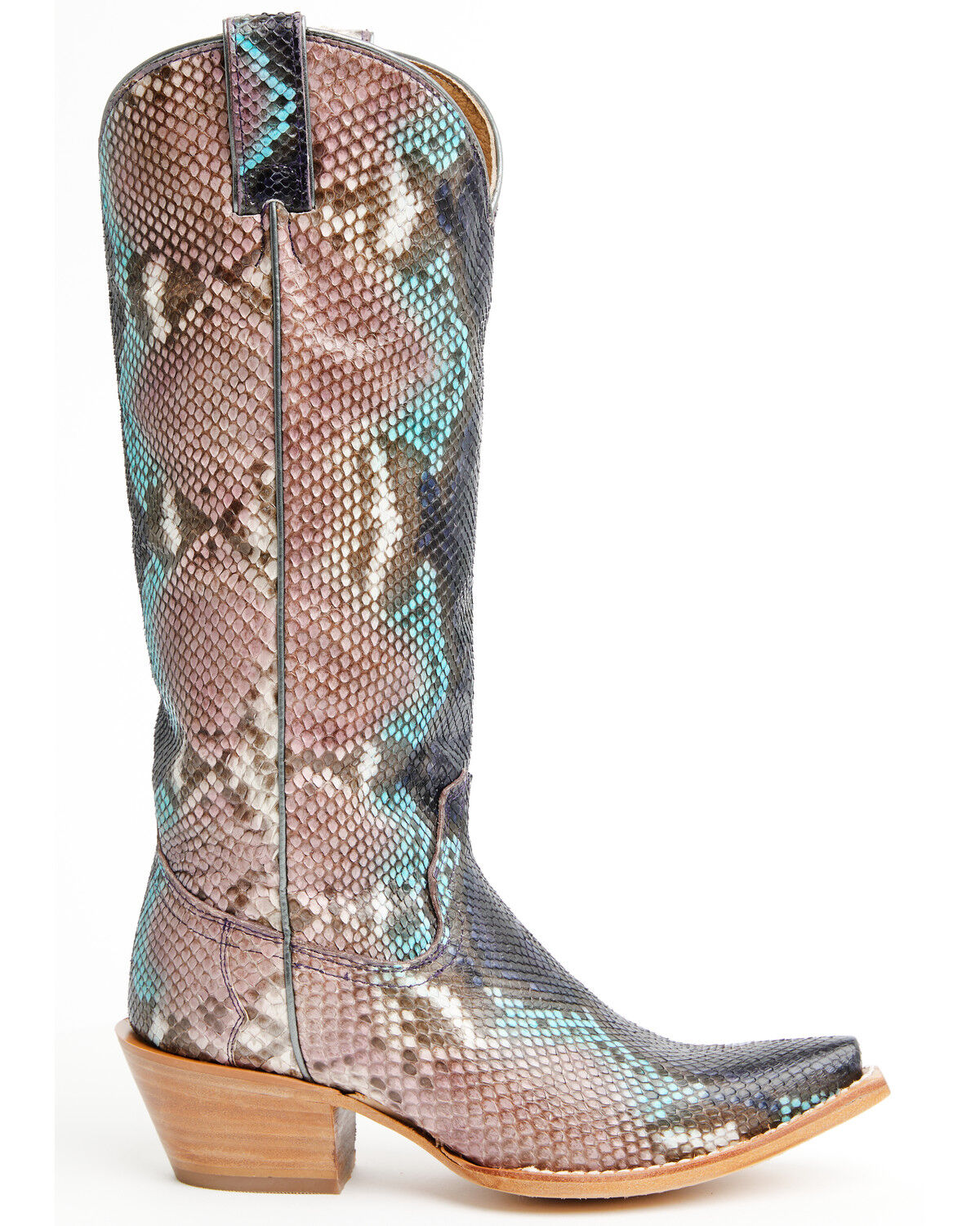 Image #2 - Idyllwind Women's Slay Exotic Python Western Boots - Snip Toe, Purple, hi-res