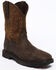 Image #1 - Ariat Men's Groundbreaker H20 Boots - Square Toe , Dark Brown, hi-res