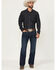Image #1 - Ariat Men's Dark Wash Hampton Relaxed Bootcut Stretch Denim Jeans - Big, Dark Wash, hi-res