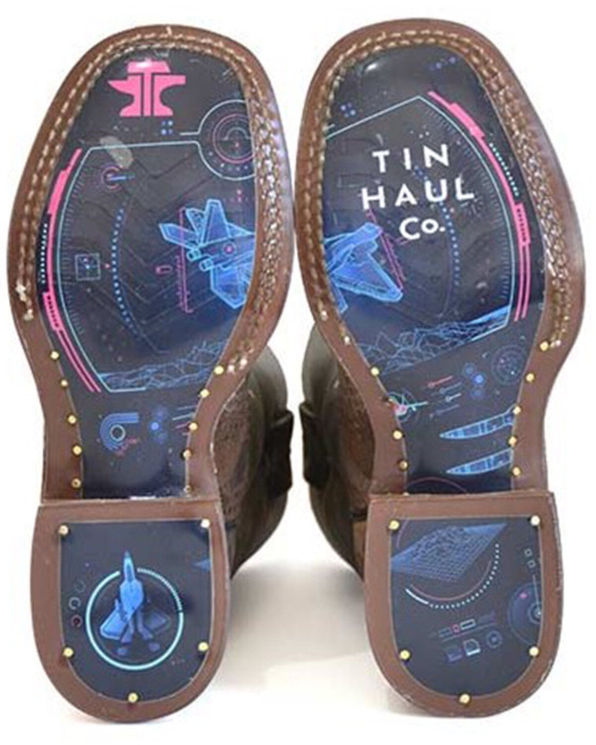 Image #2 - Tin Haul Boys' Stealth Western Boots - Broad Square Toe, Tan, hi-res