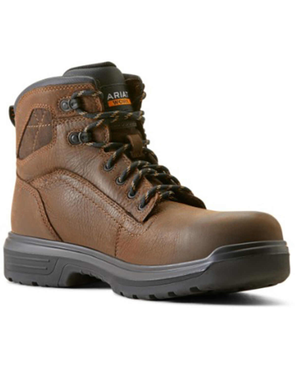 Image #1 - Ariat Men's Turbo Outlaw 6" Lace-Up Waterproof Work Boots - Composite Toe, Brown, hi-res