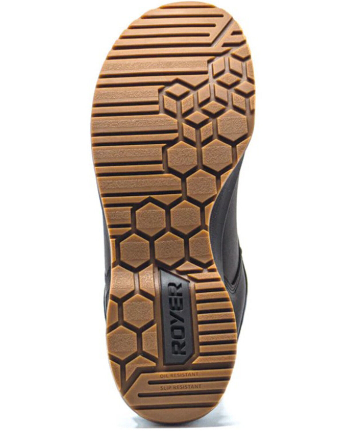 Image #4 - ROYER Men's Inspades Work Shoes - Aluminum Toe, Black/brown, hi-res