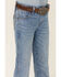 Image #2 - Wrangler Retro Boys' Applewood Medium Wash Slim Straight Stretch Denim Jeans, Medium Wash, hi-res