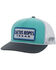 Image #1 - Hooey Men's Cactus Ropes Trucker Cap, Teal, hi-res