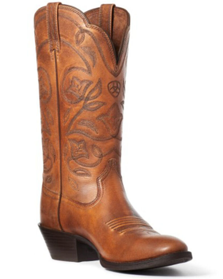 Ariat Women's Heritage Western Boots - Round Toe, Brown, hi-res