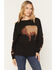 Image #1 - Cotton & Rye Women's Buffalo Crew Sweater, Black, hi-res