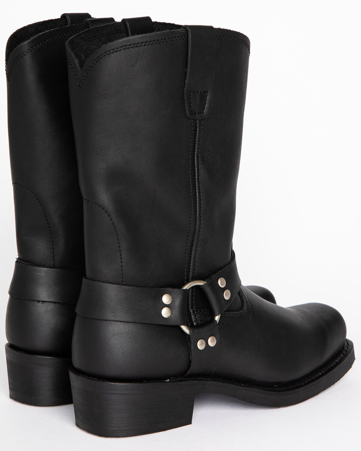 Image #7 - Brothers and Sons Men's Pull-On Motorcycle Boots - Square Toe, Black, hi-res