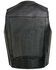 Image #2 - Milwaukee Leather Men's Classic Snap Front Biker Vest - Big, Black, hi-res
