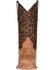 Circle G Girls' Leopard Print Western Boots - Square Toe, Honey, hi-res