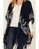 Image #3 - Idyllwind Women's Paisley Stadium Fringe Shawl, Navy, hi-res