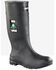 Image #1 - Baffin Men's Blackhawk (STP) Waterproof Rubber Boots - Steel Toe, Black, hi-res