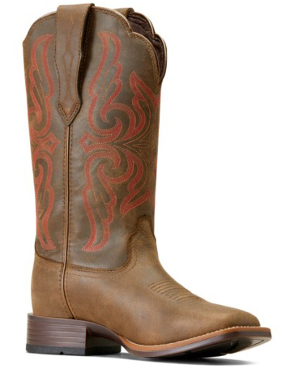 Ariat Women's Primera StretchFit Waterproof Western Performance Boots - Broad Square Toe, Beige, hi-res