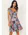Wild Moss Women's Patchwork Print Dress, Multi, hi-res
