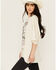 Image #2 - Day Dreamer Women's Willie Nelson Short Sleeve Oversized Graphic Tee, White, hi-res