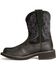 Ariat Women's Fatbaby Deertan Western Boots - Round Toe, Black, hi-res