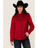 Image #1 - Avalon Women's Embroidered Long Sleeve Snap Western Shirt, Red, hi-res
