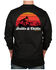 Image #1 - Benchmark FR Men's FR Drilling and Chilling Long Sleeve Graphic Work Shirt, Black, hi-res