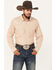 Image #1 - Cody James Men's Reckoning Striped Print Long Sleeve Snap Western Shirt, Tan, hi-res