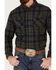 Image #3 - United By Blue Men's Responsible Plaid Long Sleeve Western Flannel Shirt , Olive, hi-res
