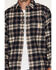 Image #3 - Carhartt Men's Hamilton Relaxed Plaid Print Long Sleeve Button-Down Stretch Flannel Shirt, Navy, hi-res