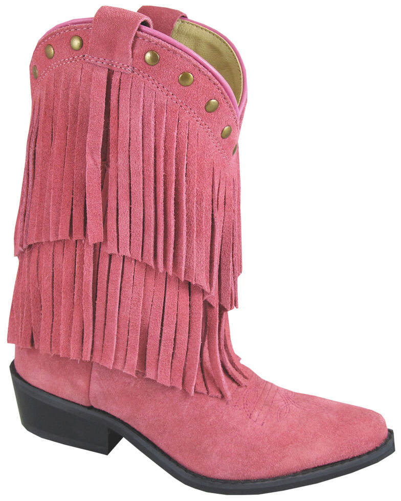 Smoky Mountain Youth Girls' Wisteria Western Boots - Medium Toe, Pink, hi-res